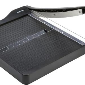 Basics Paper Trimmer Cutter for Office and Crafts, Heavy-Duty, Portable Paper Slicer, 12-Inch, 10-Sheet Cardstock