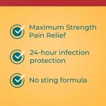 Neosporin + Burn Relief Dual Action Ointment, First Aid Topical Antibiotic & Analgesic for 24-Hour Infection Protection & Maximum Strength Burn Relief for Minor Cuts, Scrapes, and Burns, .5 oz