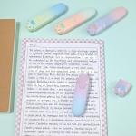 Temiary 4Pcs Cute White Correction Tapes, Retractable White Smooth Pull Out Pen for Instant Correction, Easy to Use, Aesthetic Applicator Set for Students School Office Supplies (Cat Paw)