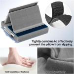KDD Tablet Pillow Stand, Multi-Angle Viewing Ip Holder for Lap, Bed and Desk, Foldable Soft P Dock with Stylus Mount Compatible with Ip Pro 12.9, 10.5, 11, Air, Mini, Phones, Books, E-Reer