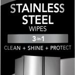 Weiman Stainless Steel Cleaner, 30 Count Cleaning Wipes, Removes Dirt, Grime, and Grease, No Streaks or Residue, Stainless Steel Polish for a Sparkling Clean and Shiny Surface, Cleaning Supplies