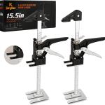 Labor Saving Arm Jack 2 Pack,15.5 Inch Multifunctional Furniture Lifter Jacks for Installing Cabinets and Wall Tile Height juster Handheld Tool