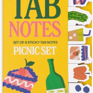 ban.do Sticky Tab Notes with Food Theme Novelty Page Flags for Annotating, Picnic Set