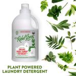 Rebel Green Laundry Detergent, Organic and Sulfate Free Hypoallergenic Laundry Soap, Unscented, 64 Lo Bottle