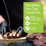 Inspire Black Nitrile Disposable Gloves | 4.5 Nitrile Disposable Safety Medical Cooking Cleaning Black Gloves