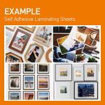 [VIOLETTO] 20 Sheets - Self hesive Laminating Sheets for Ultimate Protection. No Machines Needed, 4 Mil Thickness, 8.5 x 11 Inches. Effortless, Durable & Perfect for Documents & Photos.