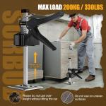 Labor Saving Arm Jack Handle 12 in Furniture Jack Drywall Lift for Wall Tile Locator, Multi Function Height justment, Door Panel, Lever Arm Tool Board Weight 330lb, Lift Range 6.7In