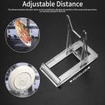 8 Pcs Plate Display Stands, Small Acrylic justable Plate Stands for Display Plastic Stand, Clear Acrylic Easel Standss, Mini Easel Stand for Pictures Plates Party Decoration Home Office Supplies