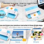 Plustek Photo Scanner ePhoto Z300, Scans 4x6 inch Photos in 2 Seconds, Auto crop and deskew with CCD Sensor, Supports Mac and PC