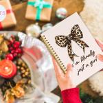 Cheetah Leopard Print Bow Notebook Journal Gifts for Women Girls,I'm Literally Just a Girl Leopard Print Spiral Notebook,Pink School Office Supplies, Supplies 5.5x8.3 Inch