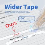 Refillable Retractable Correction Tape, 2PCS Extra Refills, Easy to Use Mini Aesthetic Pen Shaped Applicator for School Office Supplies (With 4 fillers)