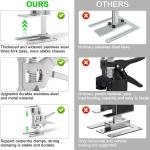 Labor Saving Arm Jack 2 Pack, 12 Inch All-Metal Hand Lifting Jack Tool, 440LBS Capacity Precise Control Slow/Fast Descent Furniture Jacks Lifter for Lifting Door Furniture, Wall Tile Positioning