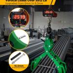 Log Lifting Tongs, Log Grapple Hook with Handle, Upgred Timber Claw Hooks as Handling Tools for Dragging and Lifting Logs Used as Tractor, ATVs and Trucks Accessories (4 Claws - 32‘’)