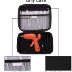 MGZNMTY Hard Storage Case Compatible with Mini Hot Glue Gun Kit and Hot Glue Sticks (Only Storage Case)