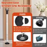 Door Security Bar for Home & Travel - 21-52" justable Heavy Duty Anti-Burglar Door Stopper Stick,Anti-Slip Base for Front, Patio, Sliding Window,Hotel,Apartment - Women,Travelers Essentials