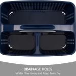 Tiawudi Portable Shower Cdy, Cdy Organizer with Handle, Plastic Shower Basket Hold Soap, Shampoo, Hair Supplies and Beauty Products, Cleaning Supplies Organizer for Home, Dorm, Shelf and Cabinet