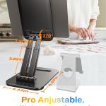 LISEN for iP Stand Tablet Holder for Desk, Cool Home Office Desk Accessories for Men Women Kids Tablet Gifts, Office Home Essentials Ggets Portable Monitor Stand for iP a16 Accessories Kindle