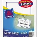 Avery 5151 Flexible Self-hesive Laser/Inkjet Bge Labels, 2 1/3 x 3 3/8, BE, 40/PK