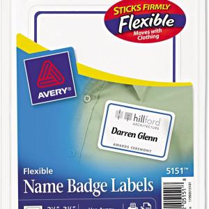 Avery 5151 Flexible Self-hesive Laser/Inkjet Bge Labels, 2 1/3 x 3 3/8, BE, 40/PK