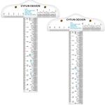 6 Inches Acrylic Clear T-Square Ruler,5 Pack,T Square Ruler,Transparent,T Ruler,for Crafting Drafting and General Layout Work Art Framing & Drafting Scrapbooking Crafting Arts Crafts Supplies Tools