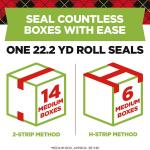 Scotch Brand Sure Start Shipping Packaging Tape with Dispenser, 2 Inches x 800 Inches (145), Clear