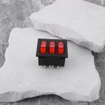 Create idea 5 PCs 9-Pin 2 Position KCD3 Red Light Rocker Switch 34x40mm for Household Appliance Switches 16A 250V/125V