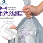 33 Gallon Trash Bags - 250 Count - 33" x 40" Clear Plastic Garbage Bags Tall Can Liners - Cleaning Products for Home, Office Bulk Trash, Light Residential or Commercial Waste, Indoor and Outdoor Use