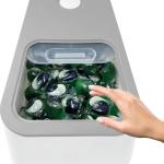 TidyFriend Laundry Pods Container with Slide Lid, 15" x 8.7" x 4.5", Airtight Storage Keeps Pods Fresh, Holds 9–10 lbs or 100–130 Pods, Laundry Detergent Container & Dishwasher Pod Holder (Grey)