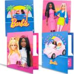 Barbie Folder Set - Bundle with 4 Heavy Duty Laminated Folders with 2 Pockets Each for School, Office Plus Stickers, More | Barbie Back to School Supplies Stuff