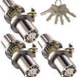 IU-20 Code Door Lock, Electronic Door Knob with Keyp and Same Key, Auto Lock, Waterproof, Passage Function, Long Battery Life, Easy to use and Install for Office/Warehouse/Bedroom/Garage