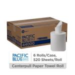 Georgia-Pacific Pacific Blue Select Centerpull 2-Ply Paper Towels (previously Branded Preference) by GP PRO (Georgia-Pacific), White, 44000, 520 Sheets Per Roll, 6 Rolls Per Case