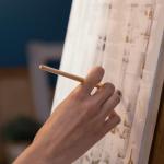 Premium Canvas & Easel Art Set - Wooden Easel with 11.7" x 9.5" Pre-Stretched Canvases for Acrylic, Oil, and Watercolor Painting - Perfect for Artists of All Levels