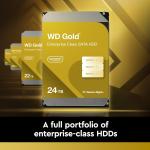 Western Digital 14TB WD Gold Enterprise Class Internal Hard Drive HDD - 7200 RPM Class, SATA 6 Gb/s, 512 MB Cache, 3.5" - WD142KRYZ