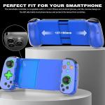 arVin Mobile Gaming Controller for iPhone, Android with Phone CASE Support & Green Light, Wireless Gamep for iPhone/iP/Samsung/Tablet/Switch/PS4/PC-Play Xbox Cloud Gaming/PS Remote Play/Steam Link