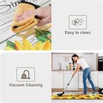 KIMODE Anti Fatigue Kitchen Mat, Farmhouse Sunflower Kitchen Rugs Sets of 2, Kitchen Floor Mats Non-Slip Cushioned, Comfort Kitchen Mats for Floor Sink, Laundry, Desk White 17"x47"+17"x29"