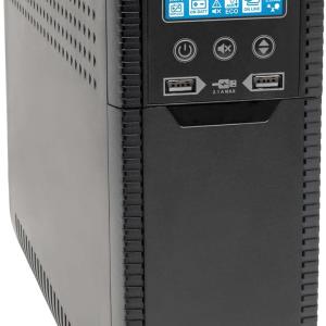 Tripp Lite 1500VA UPS Battery Backup Surge Protector, AVR, 10-Outlet Uninterruptible Power Supply, USB Charger, Ethernet Protection, 3-Year Warranty & 250,000 Insurance (ECO1500LCD)