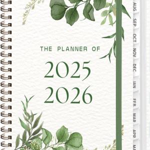 Planner 2025-2026, Weekly and Monthly Calendar Acemic Planner (July 2025 - June 2026), Hardcover Teacher School Student Agenda with Tabs, Ideal for School Office Supplies, A5 (6.3" x 8.5")