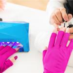 Syhood 3 Pair UV Gloves for Nail Lamp Upf50+ UV Fingerless Protection Glove for Manicures Art Protect Hands from Nail Lamp