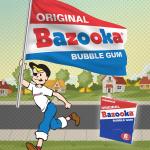 Bazooka Bubble Gum Bulk Individually Wrapped Original Pink Chewing Gum Mini Wallet Packs, 6 Piece Pack (12 Ct) Pink w/Bazooka Joe Comic Wrapper, Baseball Party Favors, Nostalgic 90s Candy
