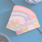 25 Sheets/300 Pieces Sticky Index Tabs Double Sided Post-it Flags Book Page Markers Tabs Self hesive Stickers Blank Monthly Tabs Writable Sticky Notes for Labeling (Morandi)