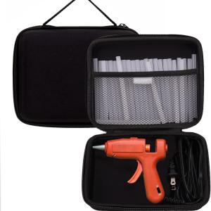 MGZNMTY Hard Storage Case Compatible with Mini Hot Glue Gun Kit and Hot Glue Sticks (Only Storage Case)