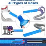 2 Pieces Dryer Vent Cleaner Kit Compatible with Most Vacuum Cleaner, Dryer Lint Brush and Vacuum Hose Attachment with Universal Connector, Quickly Lint Remover