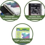 Samsill 50 Pack Sheet Protectors, 8.5x11 Inch Page Protectors for 3 Ring Binder, Standard Weight, Non-Glare Protector, Letter Size, Top Loing, Acid Free