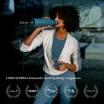 LARS NYSØM Stainless Steel Insulated Water Bottle 25oz 34oz | Insulated Thermo Flask for Hot and Cold Beverages | Leakproof Drinking Bottle (Olive Green, 25.4oz)