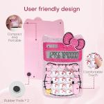 Cute Calculators, 12 Digit with LCD Display for Teachers Student Basic Office, Calculator for School, Mini Cartoon Handheld Calculator 5.9×2.6 inch