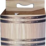 6pk Cardboard Carrier (Barrel, 150ct) | Holds 6pk 12oz Bottles | FAST SAME DAY SHIPPING