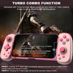 arVin Wireless Gaming Controller for iPhone, iP, Android, Samsung Galaxy, Tablet, Switch, PS4, PC Gamep with Hall Effect Joystick/Turbo/6-Axis Gyro/Vibration, Direct Play for Call of Duty, Genshin