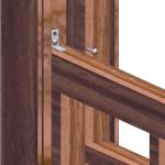 Segal S 4767 Carbon Steel Fixed 4-Bar Window Grill for Home Security and Child Safety, 21-1/4 In., Black Black (1 Set)