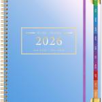 Planner -2026, Hardcover Weekly & Monthly Calendar Planner, January 2026 - December 2026, 6" x 8", Daily Agenda Book with Colorful Tabs, College Organizer Notebook, School & Work Supplies for Student
