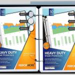Performore 50 Sheet Protectors, Heavy Duty 8.5 X 11 Inch Clear Page for 3 Ring Binder, Plastic Sheet Sleeves, Durable Top Loing Paper Protector with Reinforced Holes, Archival Safe